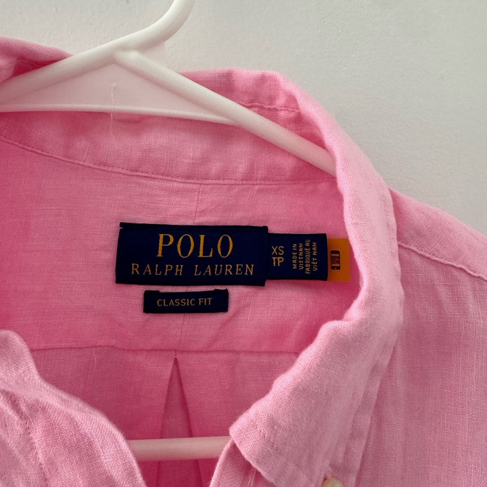 Polo by Ralph Lauren Men's Pink Classic Fit Shirt